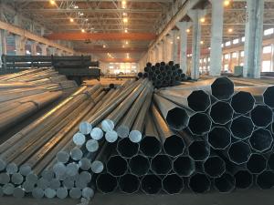 Quality HDG 12m 500KV Electric Steel Tubular Swaged Pole Overlap Connection wholesale