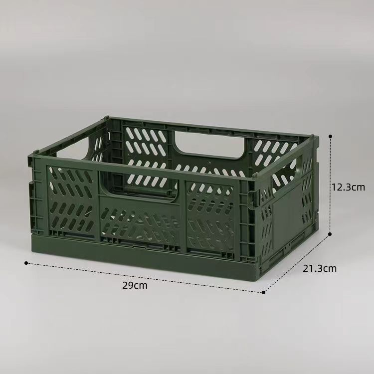 ECO Friendly PP Plastic Desk Crate Stackable Collapsible and Foldable for Organization