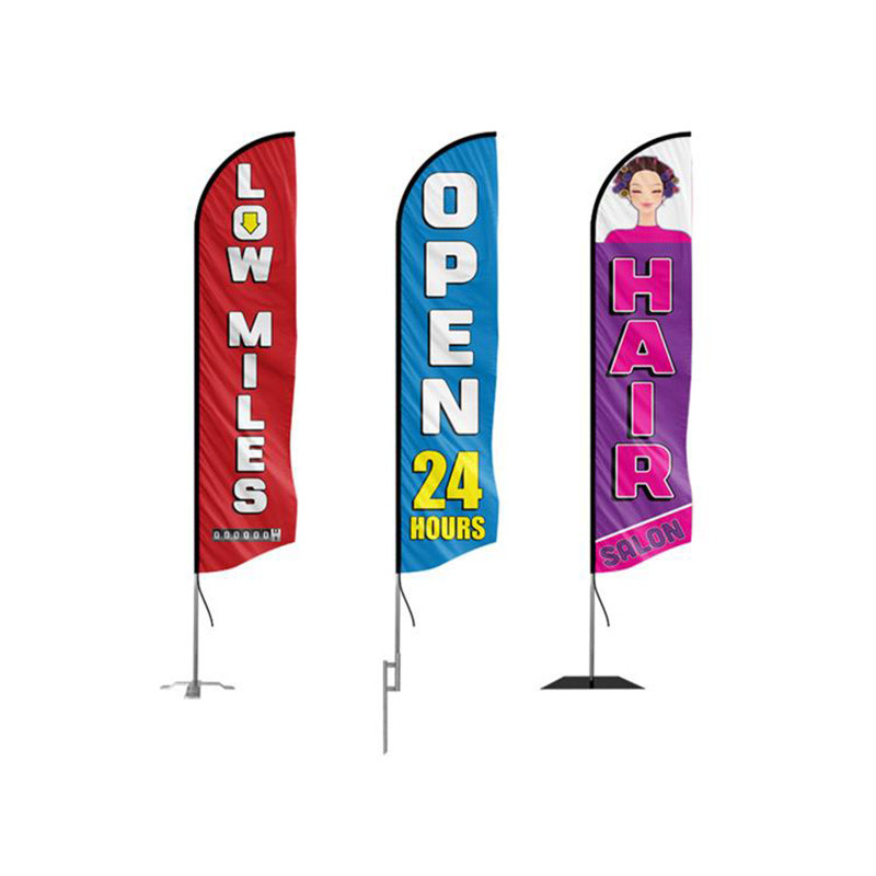 Custom Made Sublimation Beach Flag Banner For Outdoor Activity