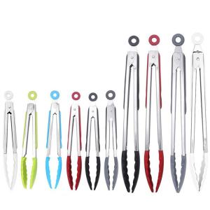 Quality Silicone Kitchen Utensils - Kitchen Pliers 9/11/15 Inch Small Heat-Resistant Silicone Pliers With Stainless Steel wholesale