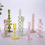 Handmade Wedding Glass Candlesticks Home Decoration