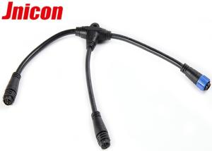 Quality T Shaped Waterproof Power Cable Connectors Outdoor With 2 Female And 1 Male wholesale