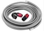 Braided 3.45MPa Flexible Hoses Silver PTFE Fuel Line Oil Cooler Hose