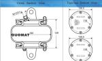 1B5081 Industrial Air Springs Gart Ari. 275 Rubber Air Bellows 136.5mm