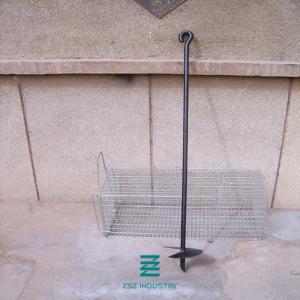 China Sturdy Ground Fencing Post Anchor Galvanized Fence Fittings 840 - 3000mm Height on sale