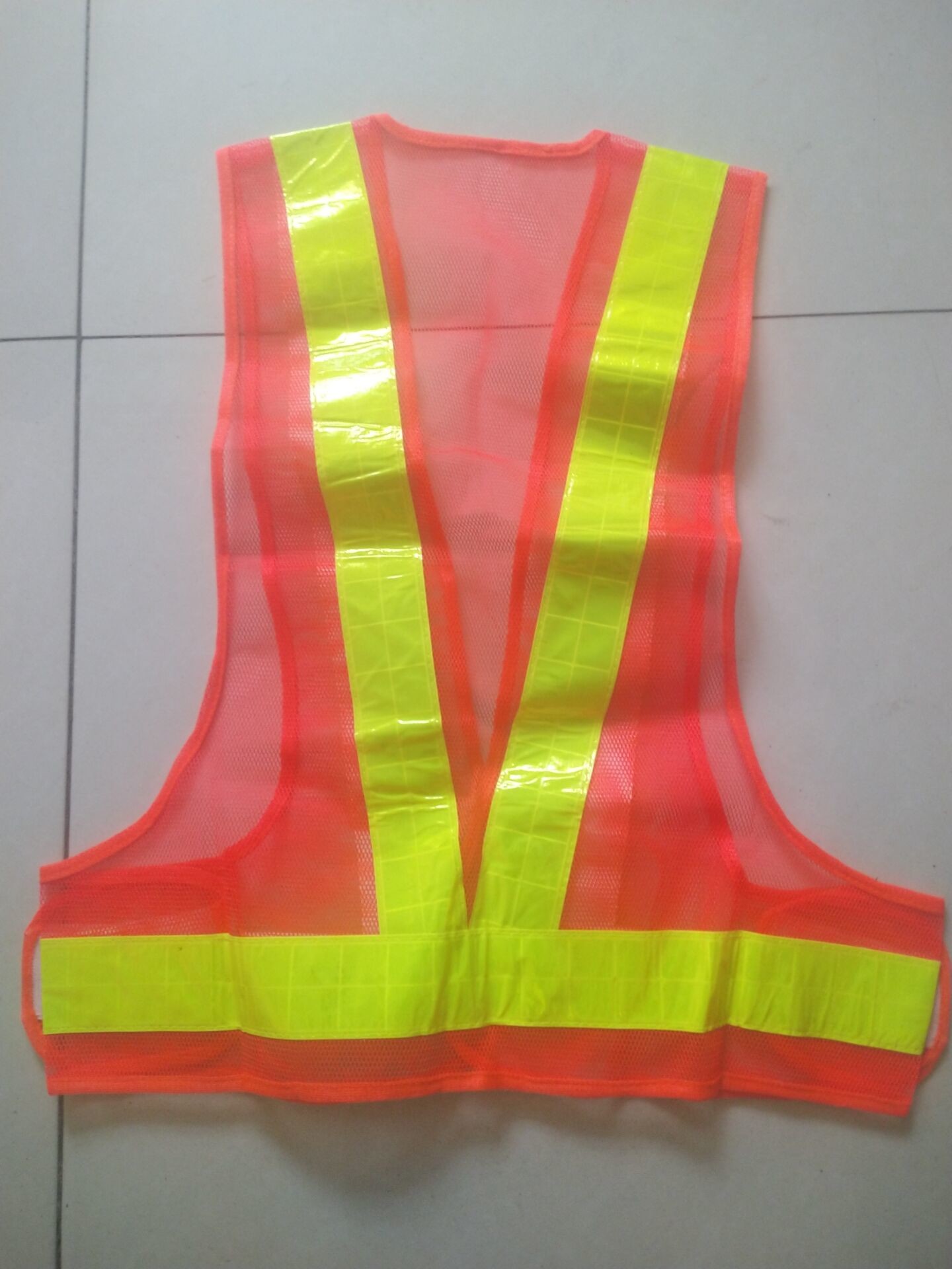 Traffic Class 2 Mesh Safety Vest 120gram Orange Safety Vest Mesh