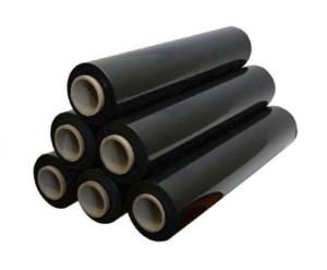 Quality LLDPE Black Shrink Wrap Plastic Rolls Film 10micron wholesale