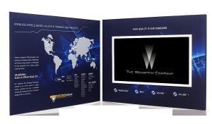 Quality 7 inch 2GB Video booklet , Marketing lcd video card for company intruction wholesale
