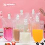 Moisture Proof Clear Spout Pouch Water Packaging Liquid Spout Bags
