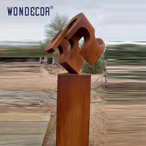Quality Outdoor Garden Metal Art Alien Geometry Weather Resistant Steel Sculpture wholesale