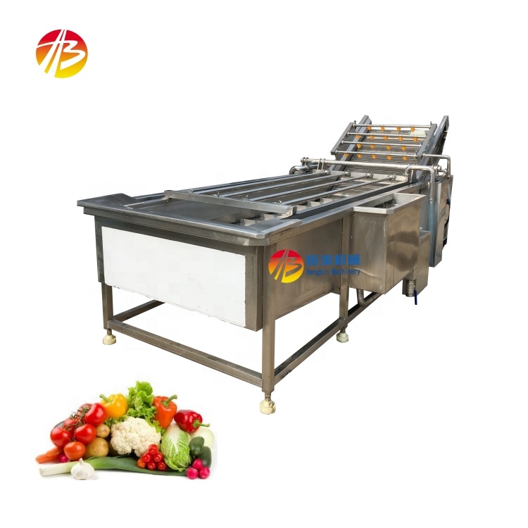 Industrial Fruit Seafood Cleaning Machine with Advanced Bubble Washing Technology