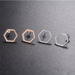 Hot Selling 6mm Small Stud Earrings Jewelry Stainless Steel Silver Earring Women