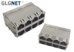 4 Channels 10G 2X4 Ports Magnetic RJ45 Jack