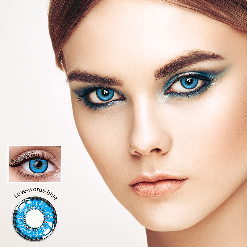 Natural Blue Color Turquoise Contact Lenses Reddit OEM Customed Availible