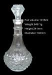 Serial whiskey Glass bottle