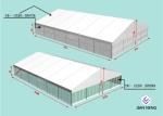Soundproof 20x30m Aluminum Frame Tent With ABS SideWall Glass Sidewall