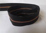 4.5mm Polyester Elastic Webbing Black Clip Gold Wire