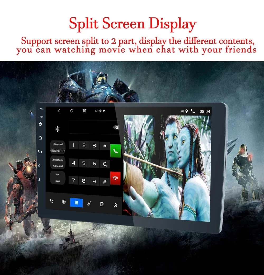 Universal 1Din Car DVD MP3 MP4 Player Built-in WiFi Connection Car Monitor MP5 Stereo