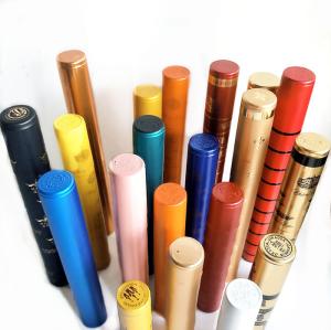 Quality OEM Aluminum Foil Capsule 28x38mm Heat Shrink Sleeves For Wine Bottles wholesale