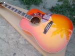 Top Quality 41 inch Orange color G Hummingbird classic acoustic guitar,Factory