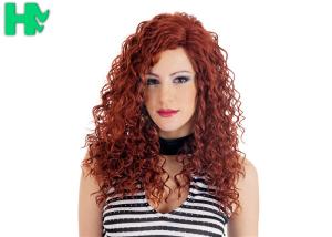 Quality High Quality Synthetic Wigs Red Color No Lace Synthetic Curly Wigs Natural Looking wholesale