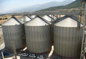 Quality Thermal Insulation Metal Silos For Grain Storage Public Drain Area Suppport wholesale