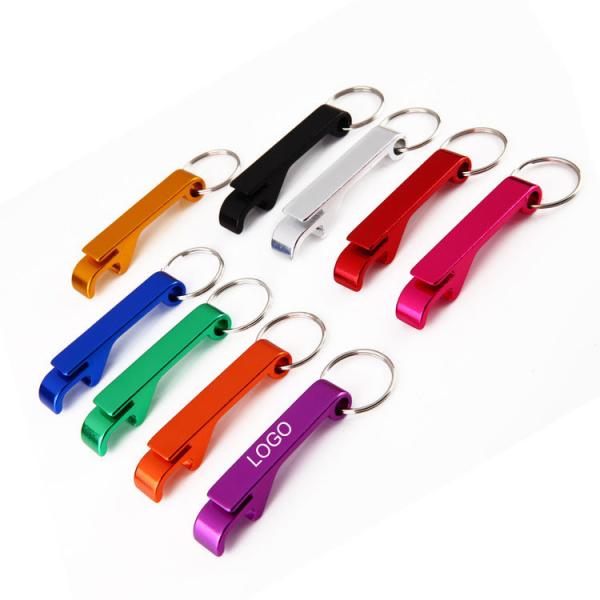 Multi-functional dazzle bottle opener portable key chain 65*12mm aluminium alloy