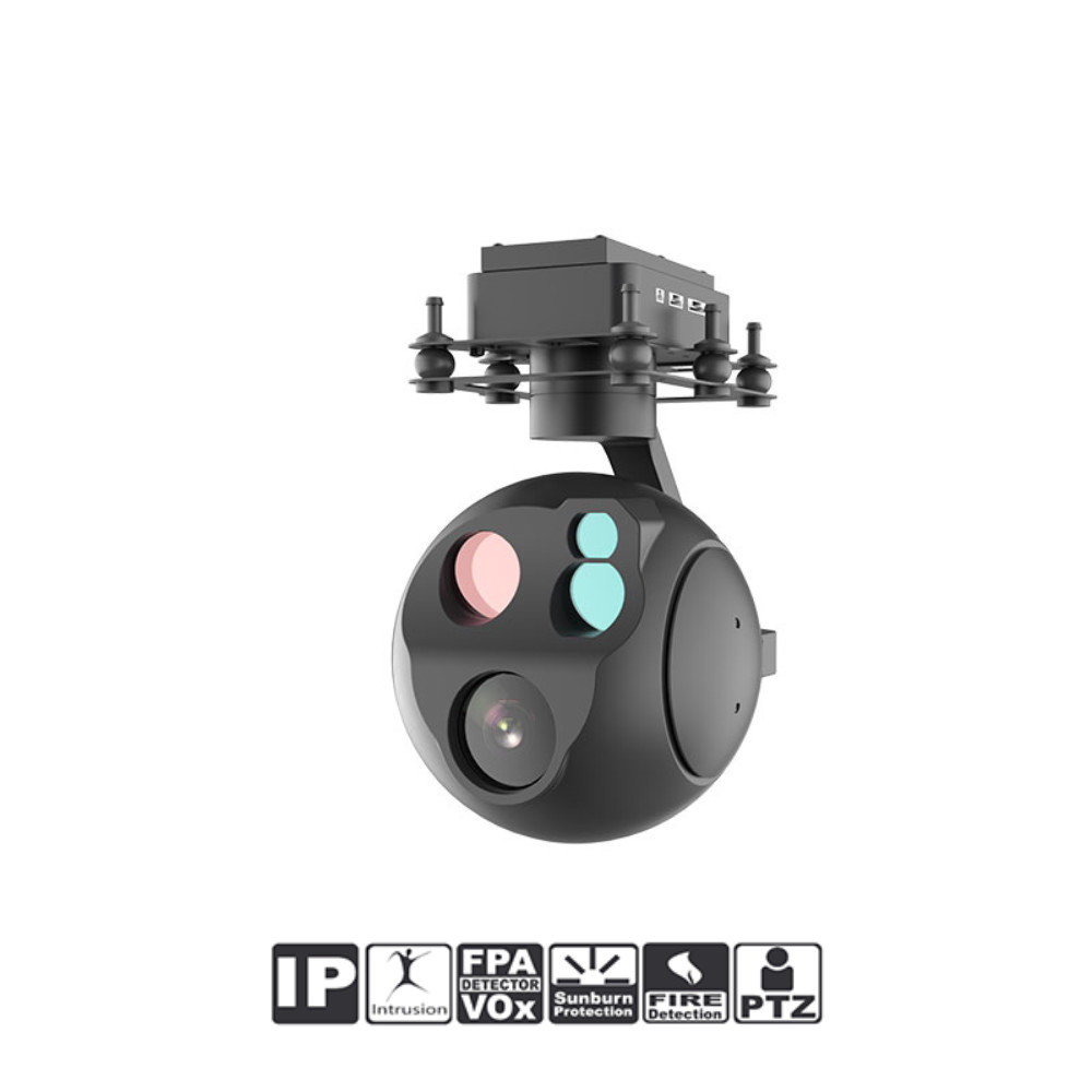 Lightweight UAV Drone Gimbal Camera PTZ With 1920×1080 Resolution Laser Range Finder HXDC130P