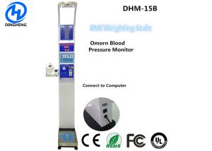 Quality Coin operated medical height weight bmi blood pressure scales with printer wholesale