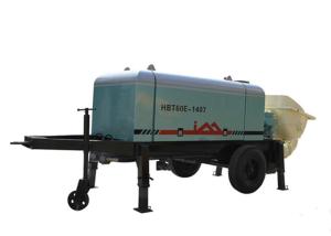 Quality Trailer Electric Concrete Pump , 6.7Mpa Pressure 60m3 / h Concrete Pump Truck Rental wholesale