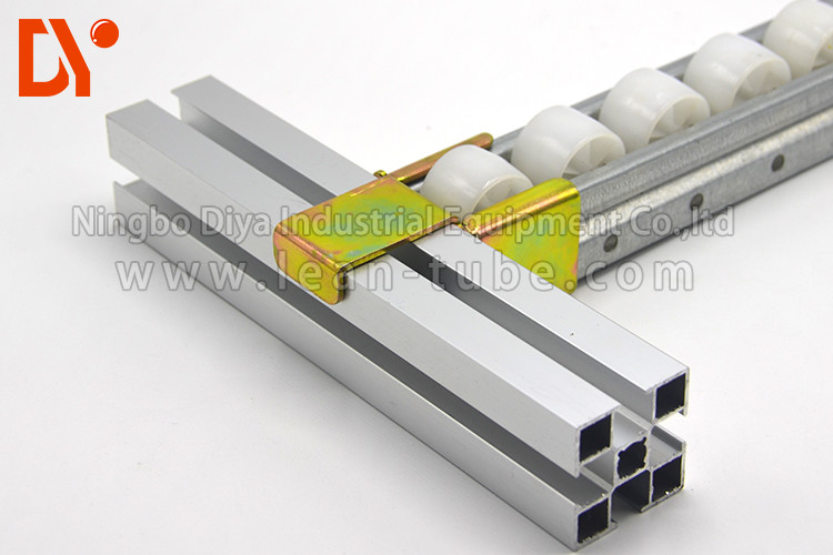 Plastic Wheel Roller Aluminum Alloy Roller Track For Sliding Shelf System Connection With Conveyor