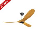 Ceiling Fan with 3 Wooden Blades High Speed 110-220V DC Pure Cooper Air Cooling