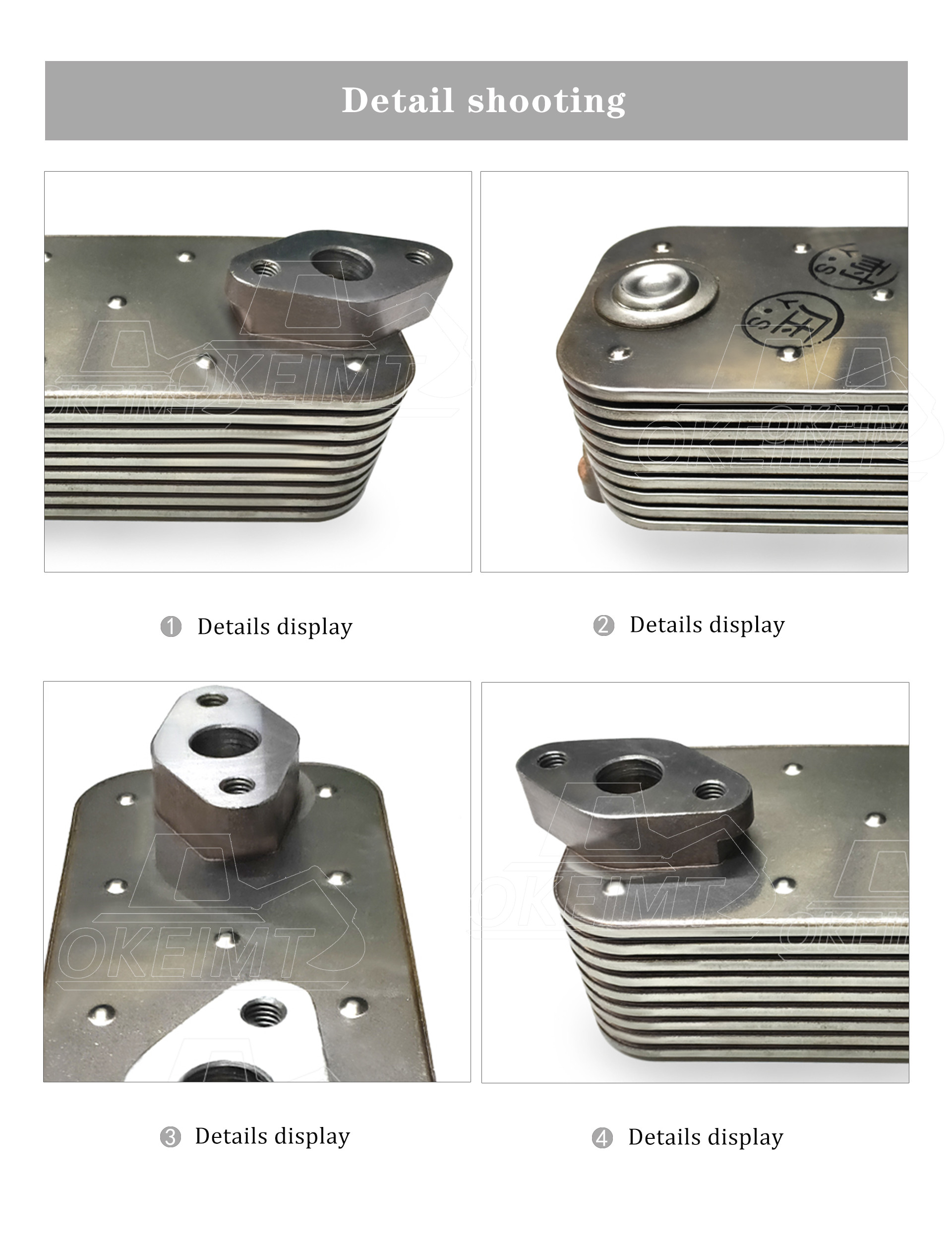 225-6817 Aftermarket Oil Cooler For Engine C4.4 3054C 3054E CAZT 414E 416D 420D 422E