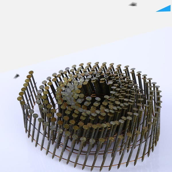 Yellow Stainless Steel Ring Shank Coil Siding Nails