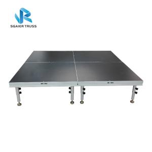 Quality Dance Platform Stage Equipment 2 * 1m Size Water Resistant With Carpet wholesale