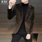 Customized Logo Printing Chenille Men's Winter Double-Breasted Suit Jacket