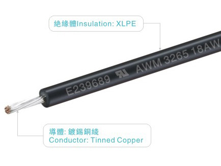 UL3265 150V 125C 16-32AWG XLPE Wires VW-1 For Home Appliance lighting industrial Power Wires