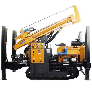 Quality 200M Pneumatically DTH Steel Crawler Drilling Depth 200M Water Well Drilling Rig Machine wholesale