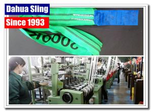Quality Duplex Flat Lifting Slings Safety Lifting Belt 5 Ton Wide Bearing Surface wholesale