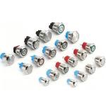 16mm/19mm/22mm Waterproof Light Switch with 12mm Contact Form and 1NO1NC Ring