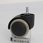7/16" Grip Ring Stem Green Wheel Chair Casters With Pu Wheels