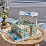 Custom Paperboard Food Gift Boxes Packaging Birthday Cake Preparation