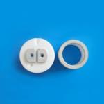 2 Pin Metallized Ceramic Insulator Pure White 95% 99% Purity Glazed Surface