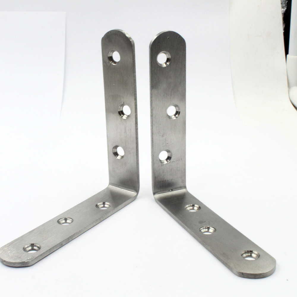 Stamped Stainless Steel L Shaped Corner Bracket for Wood Furniture for Furniture Design