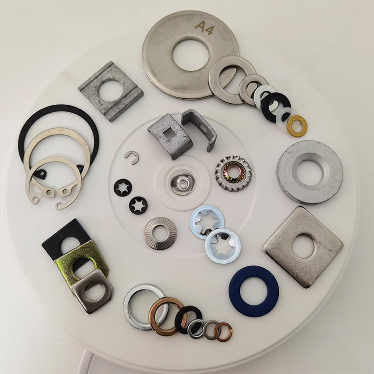 Stainless Steel Lock Metal Spring Round Bolts Nuts Washer Galvanized Circlip Thin Shim Flat