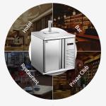 CE 280W Under Bench Fridge Commercial , Multipurpose Under Cabinet Freezer