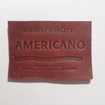 Hot Stamping Genuine Leather Patches Embossed Custom Logo Washable