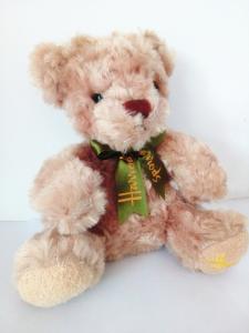 Quality Plush 20cm Size Bear With Tie On Neck Christmas Holiday Present Teddy Bew Children KIDS Stuffed Toys OEM Items Fashion wholesale