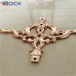 7*15 golden pink UV electroplate Extrusion aluminum profiles flower for georgian