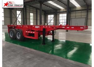 Quality ABS Anti - Lock Braking Lowboy Flatbed Trailer With Water Proofed Paint wholesale